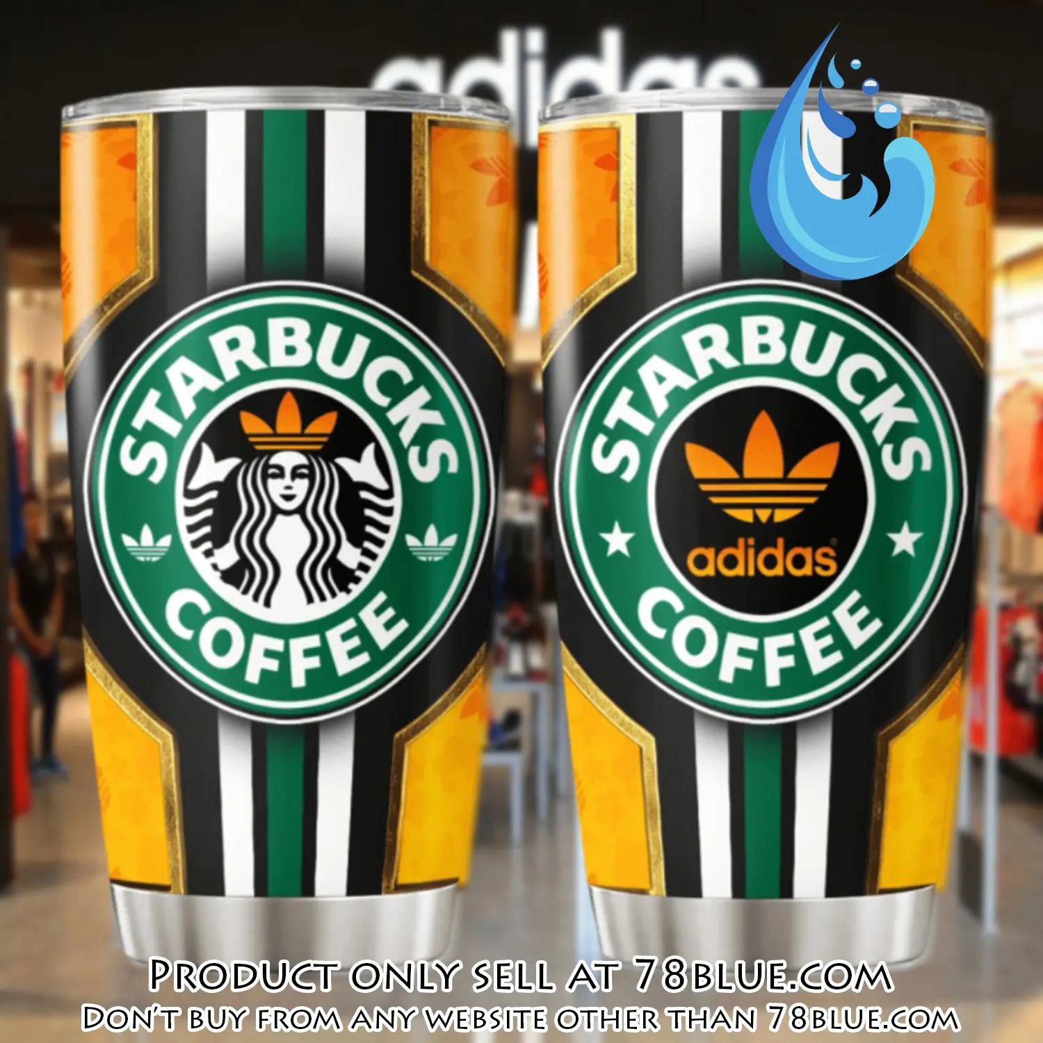 Adidas starbuck stainless steel tumbler 20oz30oz 78b1138608